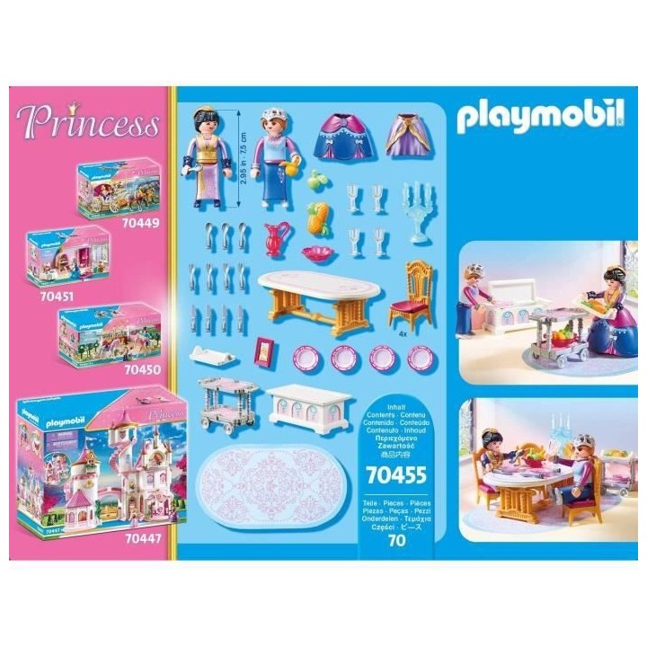 PLAYMOBIL - 70455 - Salle a manger royale