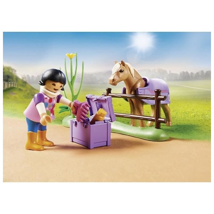 PLAYMOBIL - 70514 - Cavaliere et poney islandais