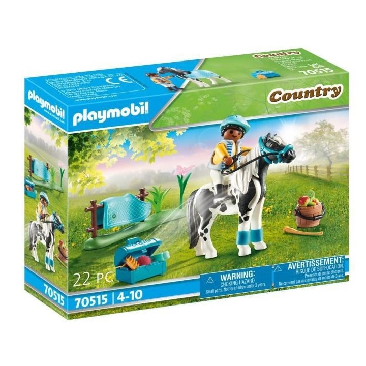 PLAYMOBIL - 70515 - Cavalier et poney Lewitzer