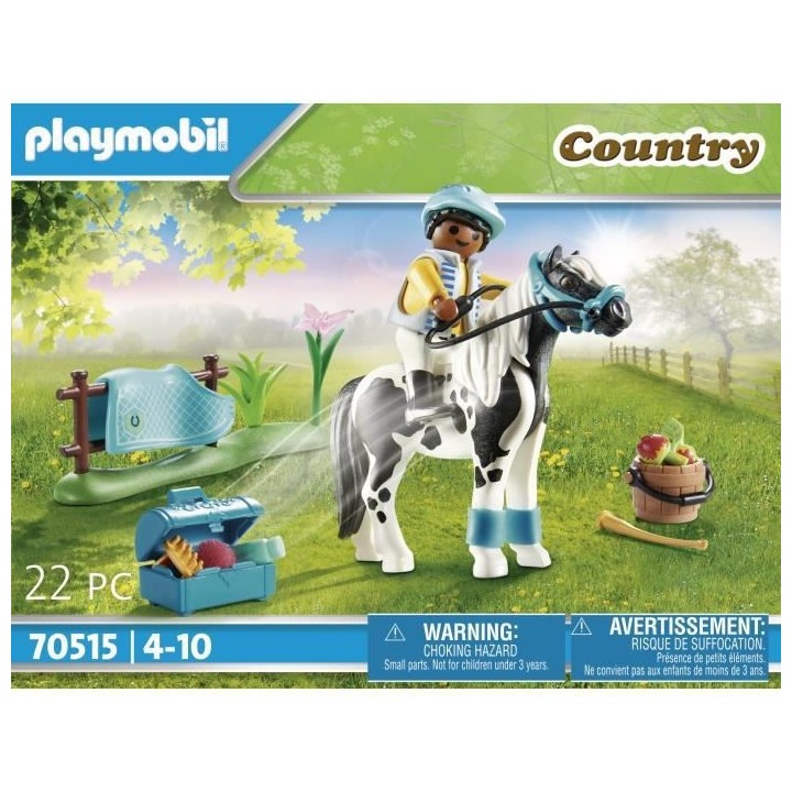 PLAYMOBIL - 70515 - Cavalier et poney Lewitzer
