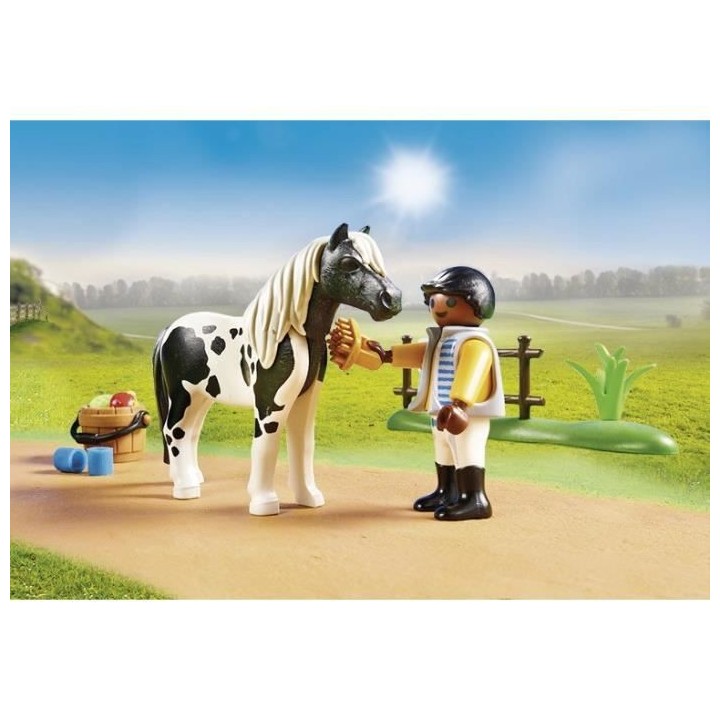 PLAYMOBIL - 70515 - Cavalier et poney Lewitzer