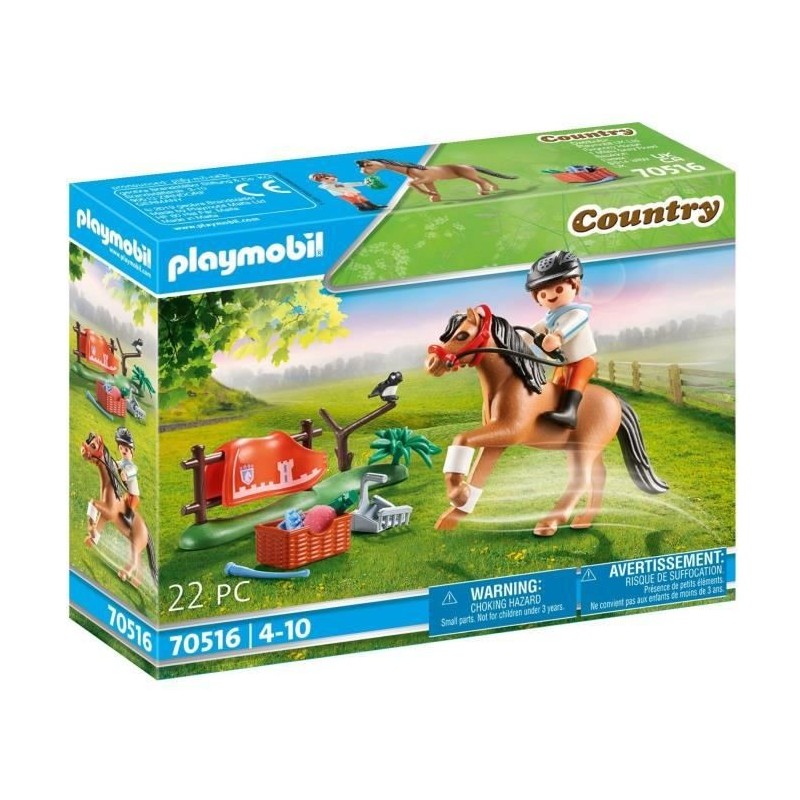 PLAYMOBIL - 70516 - Cavalier et poney Connemara