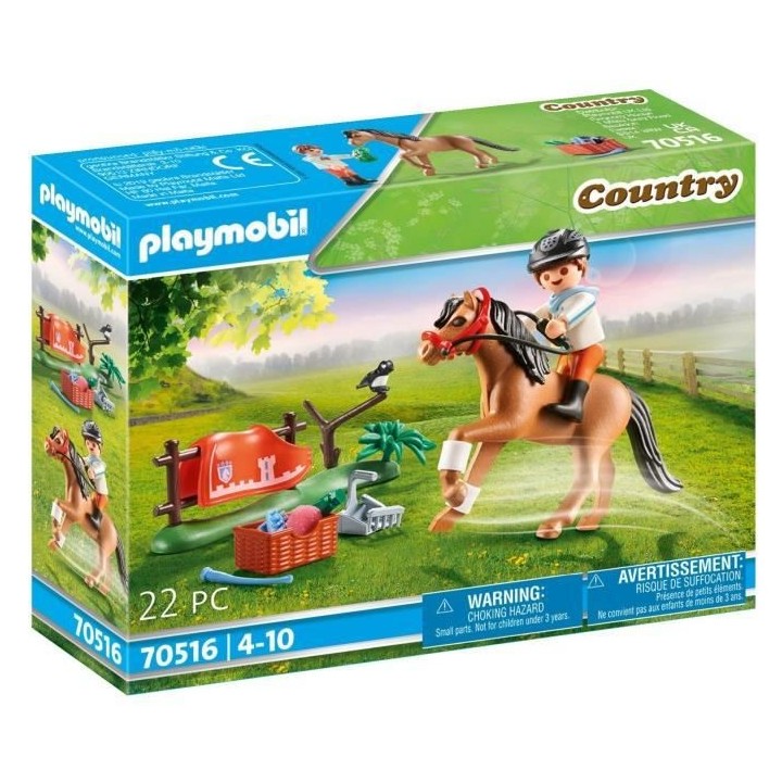 PLAYMOBIL - 70516 - Cavalier et poney Connemara