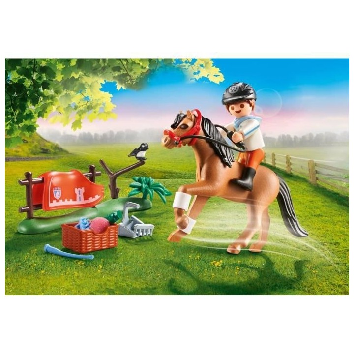 PLAYMOBIL - 70516 - Cavalier et poney Connemara