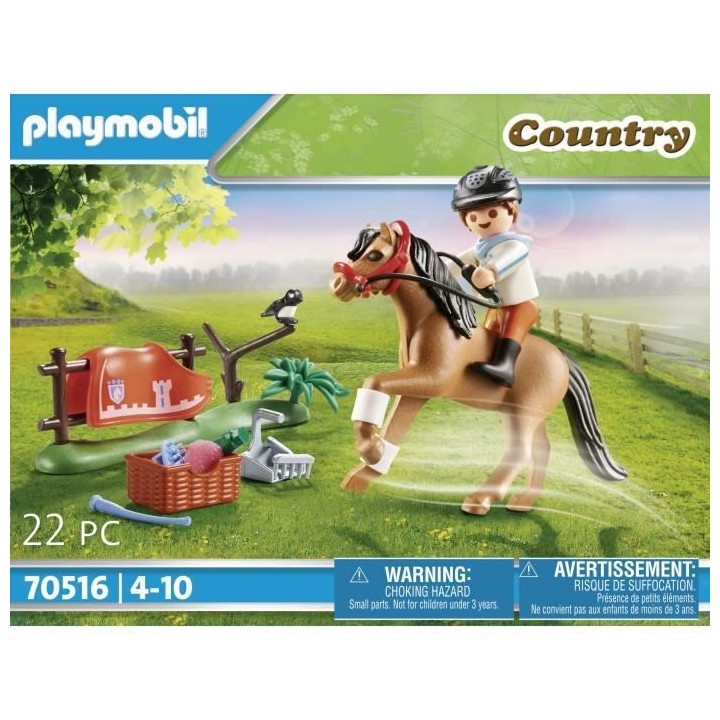 PLAYMOBIL - 70516 - Cavalier et poney Connemara