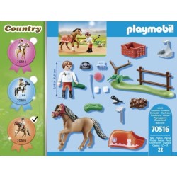 PLAYMOBIL - 70516 - Cavalier et poney Connemara