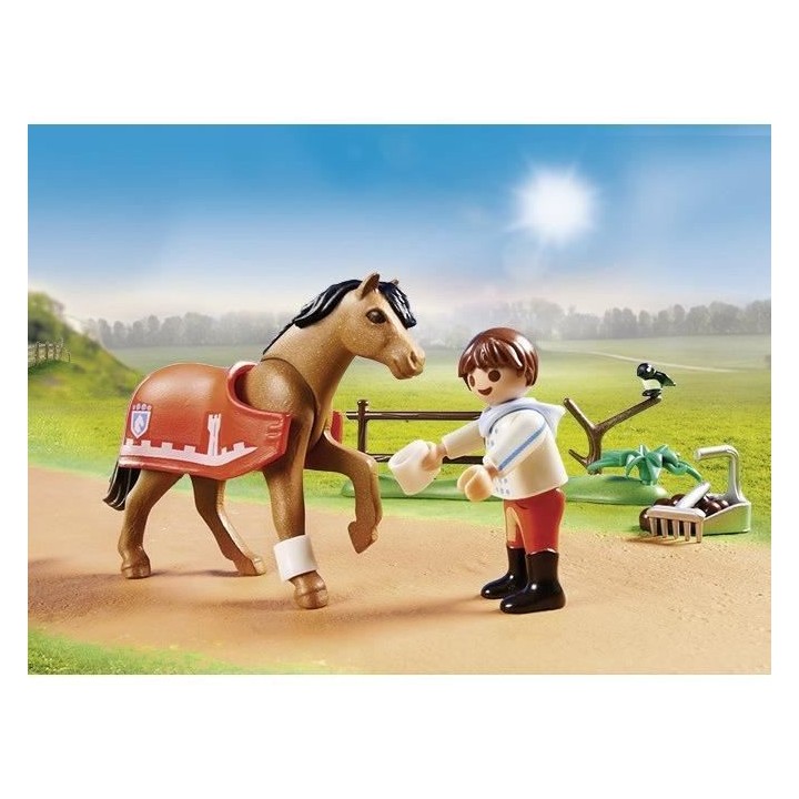 PLAYMOBIL - 70516 - Cavalier et poney Connemara