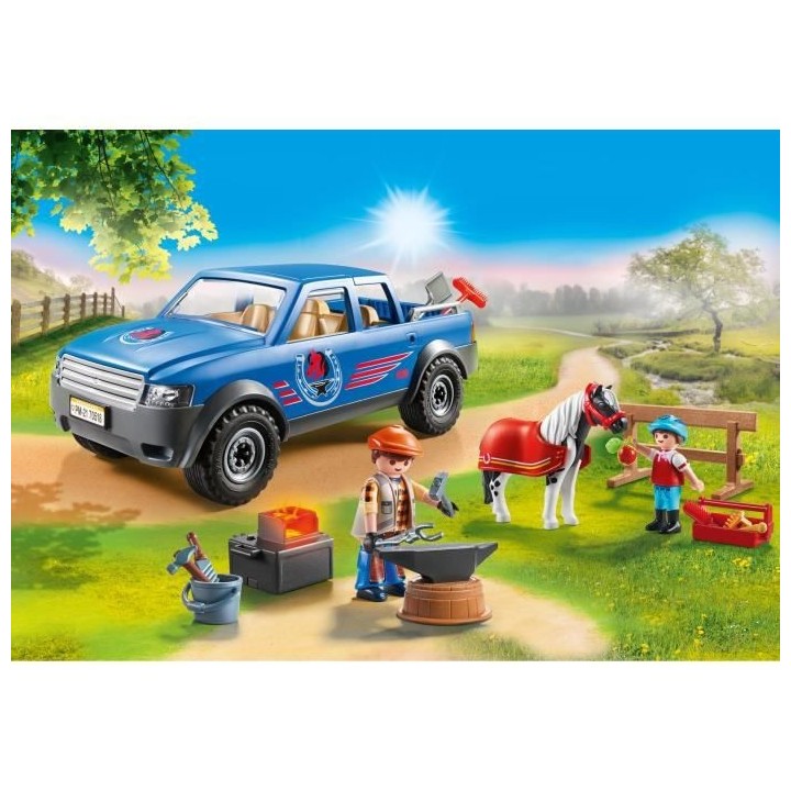PLAYMOBIL - 70518 - Maréchal-ferrant et véhicule