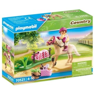 PLAYMOBIL - 70521 - Cavaliere avec poney beige