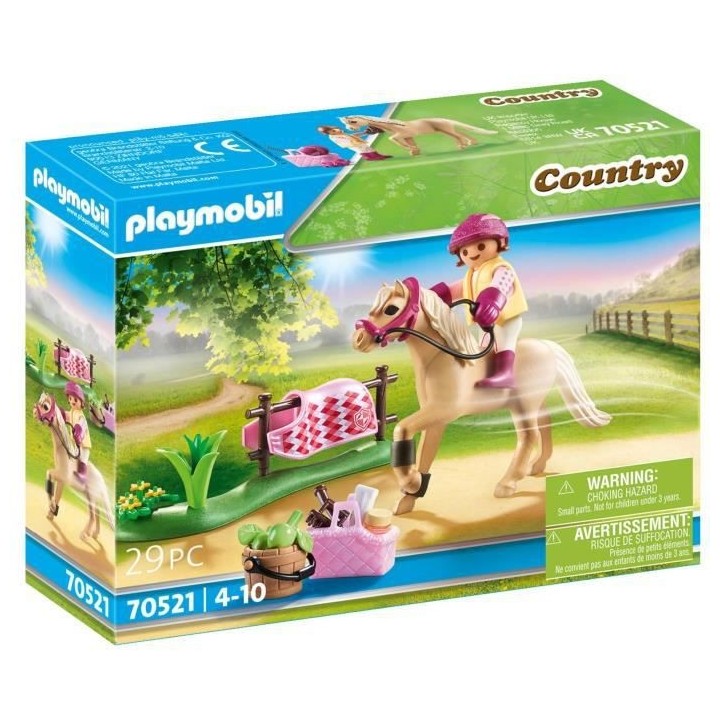 PLAYMOBIL - 70521 - Cavaliere avec poney beige