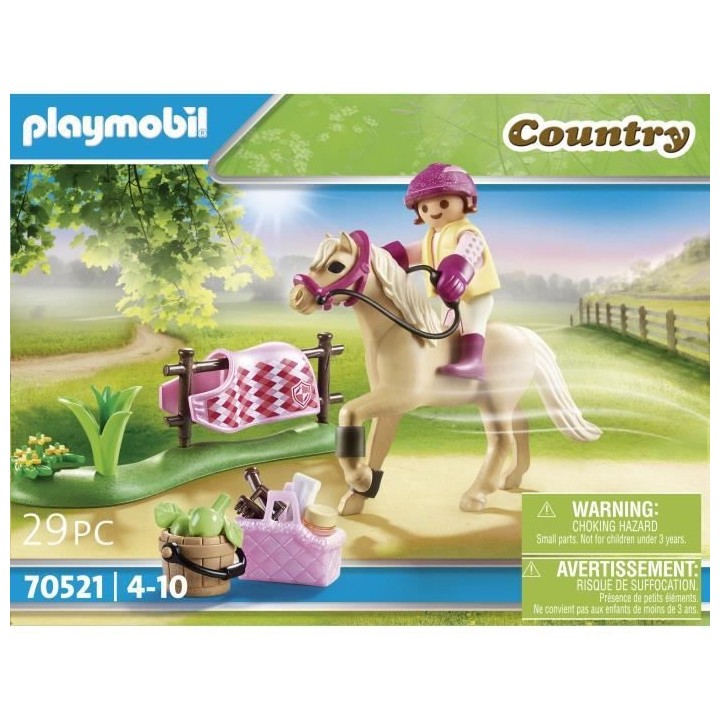 PLAYMOBIL - 70521 - Cavaliere avec poney beige