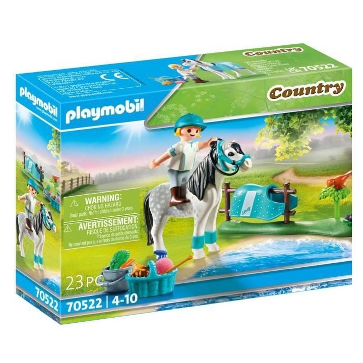 PLAYMOBIL - 70522 - Cavaliere avec poney gris