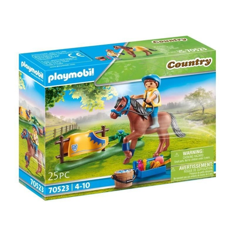 PLAYMOBIL - 70523 - Cavalier avec poney brun