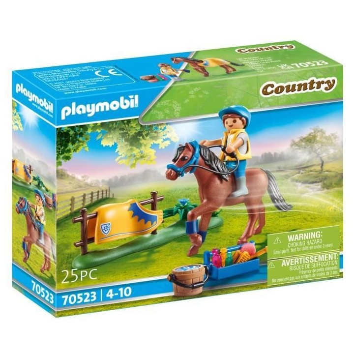 PLAYMOBIL - 70523 - Cavalier avec poney brun