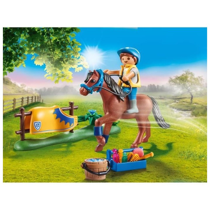 PLAYMOBIL - 70523 - Cavalier avec poney brun