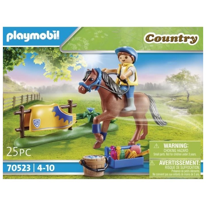 PLAYMOBIL - 70523 - Cavalier avec poney brun