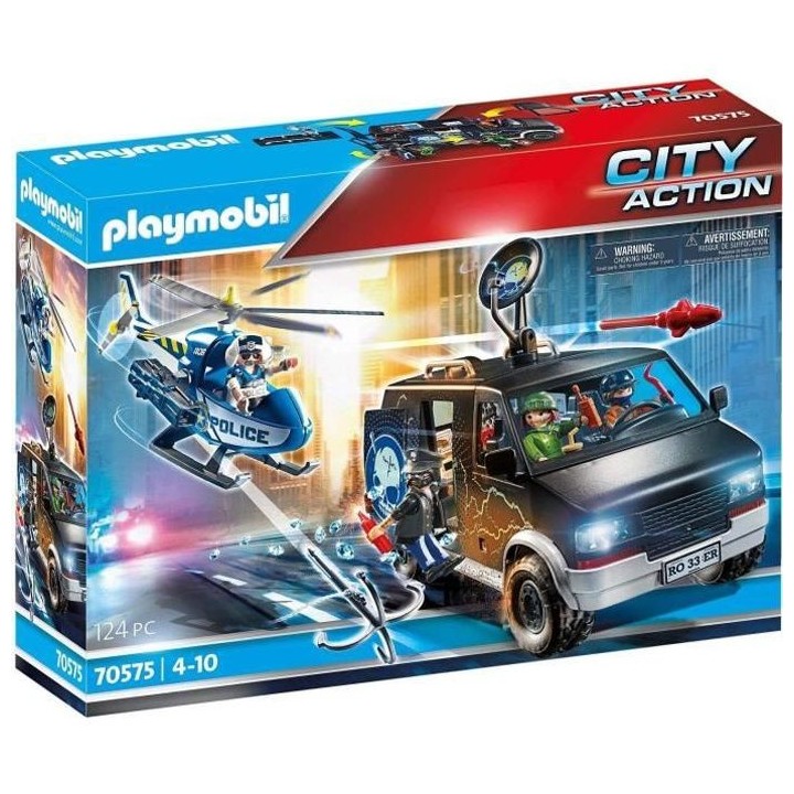 PLAYMOBIL - 70575 - Police Camion de bandits et policier