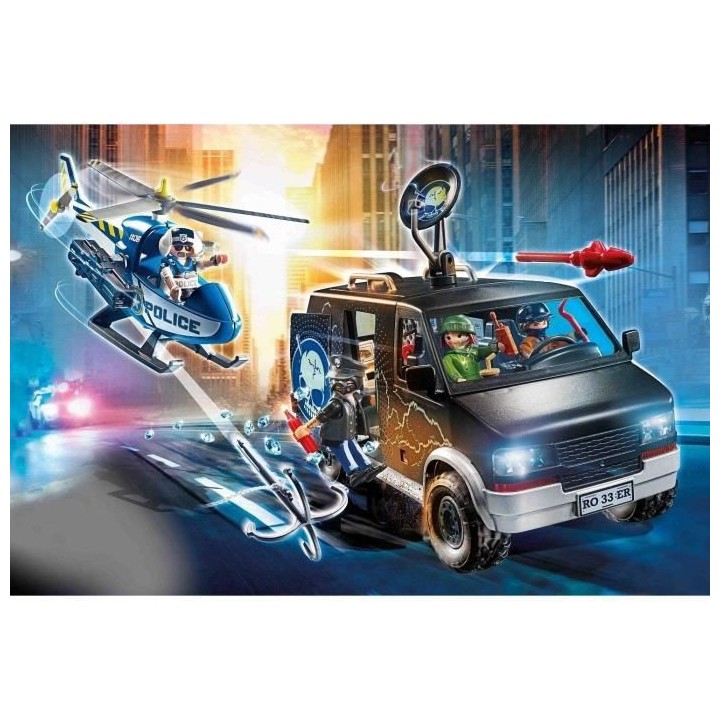 PLAYMOBIL - 70575 - Police Camion de bandits et policier