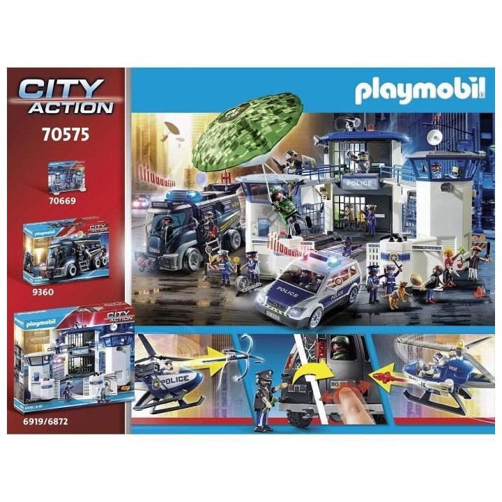 PLAYMOBIL - 70575 - Police Camion de bandits et policier