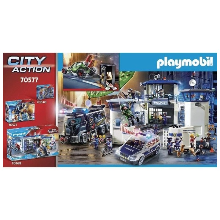 PLAYMOBIL - 70577 - Police Karts de policier et bandit