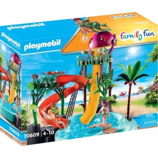 PLAYMOBIL - 70609 - Parc aquatique avec toboggans
