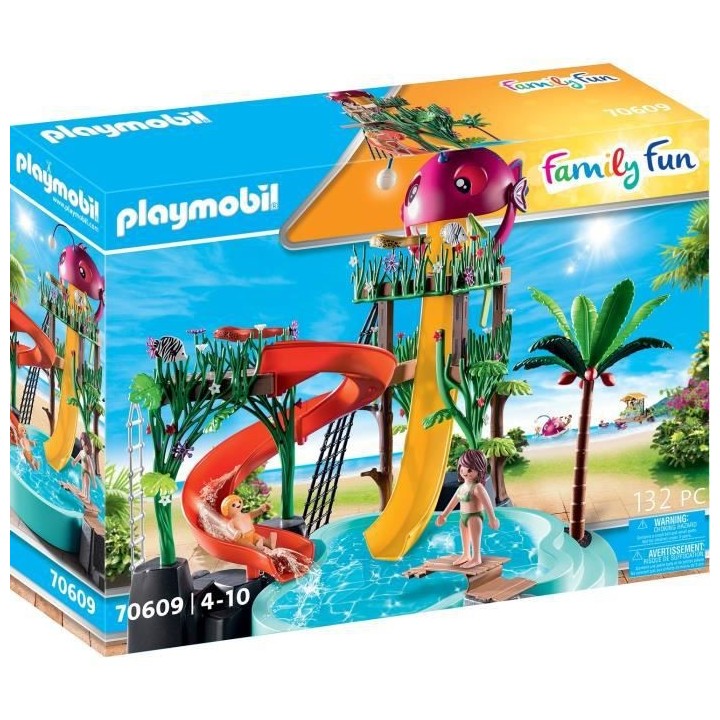 PLAYMOBIL - 70609 - Parc aquatique avec toboggans