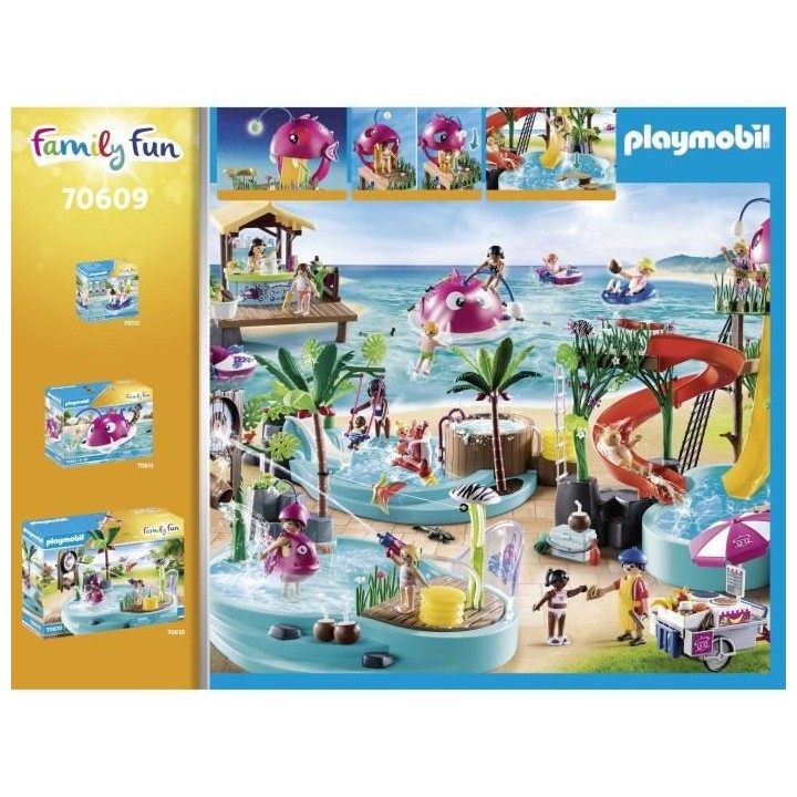 PLAYMOBIL - 70609 - Parc aquatique avec toboggans