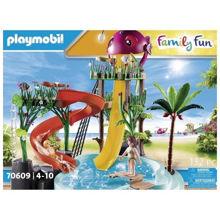 PLAYMOBIL - 70609 - Parc aquatique avec toboggans