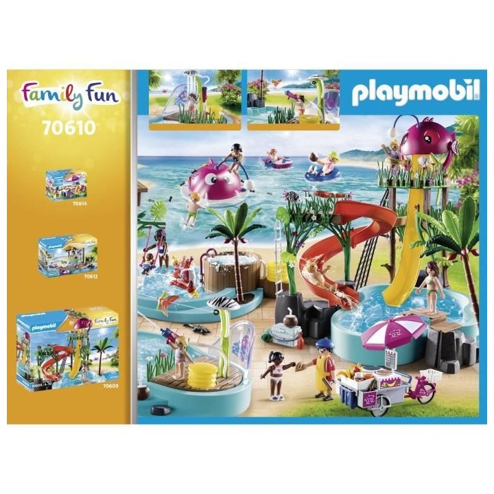 PLAYMOBIL - 70610 - Piscine avec jet d'eau