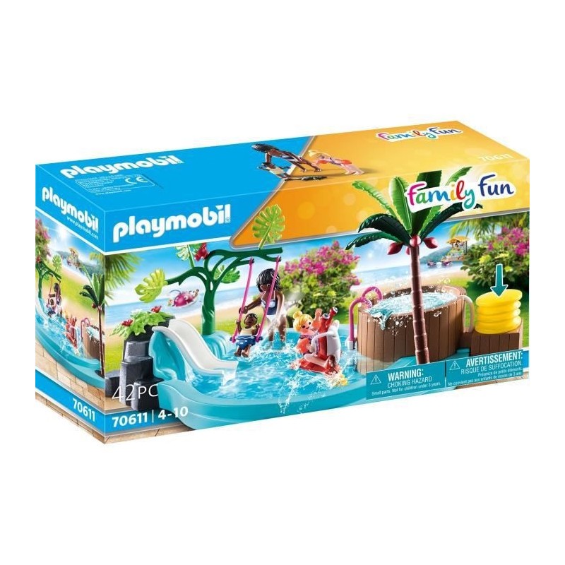 PLAYMOBIL - 70611 - Pataugeoire avec bain a bulles