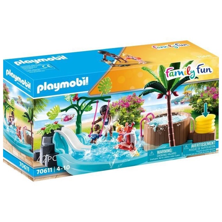 PLAYMOBIL - 70611 - Pataugeoire avec bain a bulles