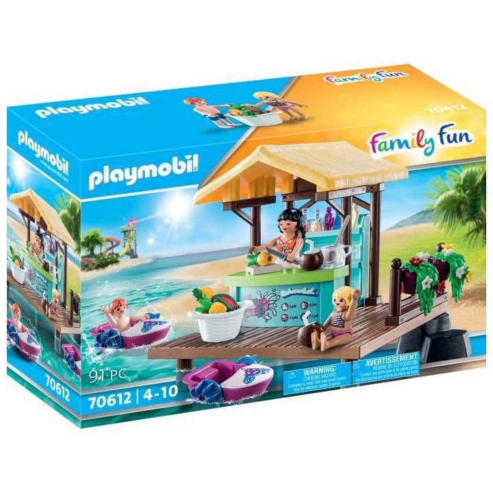 PLAYMOBIL - 70612 - Bar flottant et vacanciers