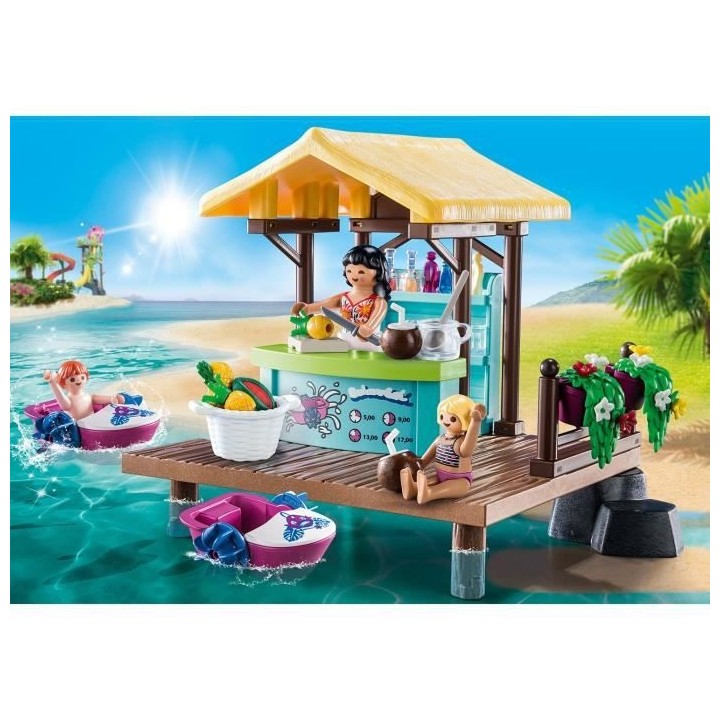 PLAYMOBIL - 70612 - Bar flottant et vacanciers