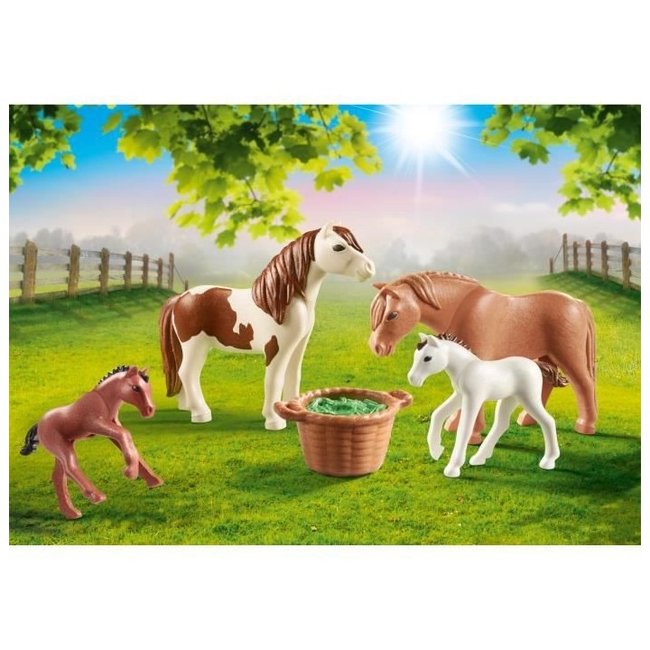 PLAYMOBIL - 70682 - Poneys et poulains