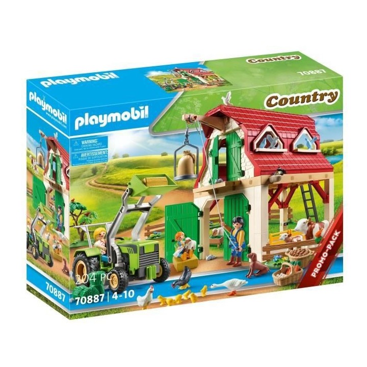 PLAYMOBIL - 70887 - Country La Ferme - Ferme avec animaux