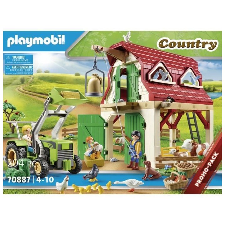 PLAYMOBIL - 70887 - Country La Ferme - Ferme avec animaux