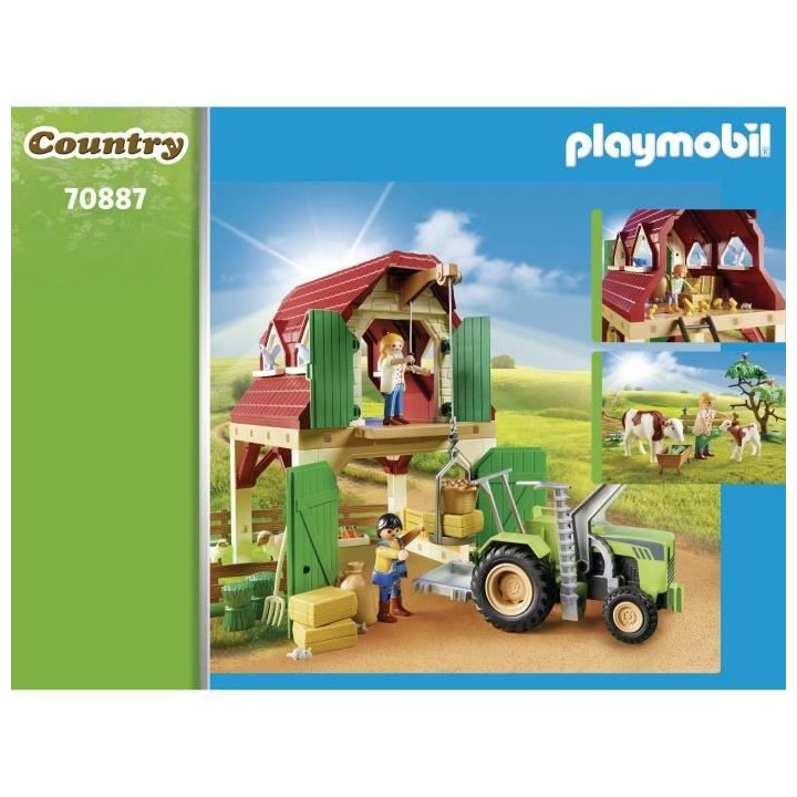 PLAYMOBIL - 70887 - Country La Ferme - Ferme avec animaux