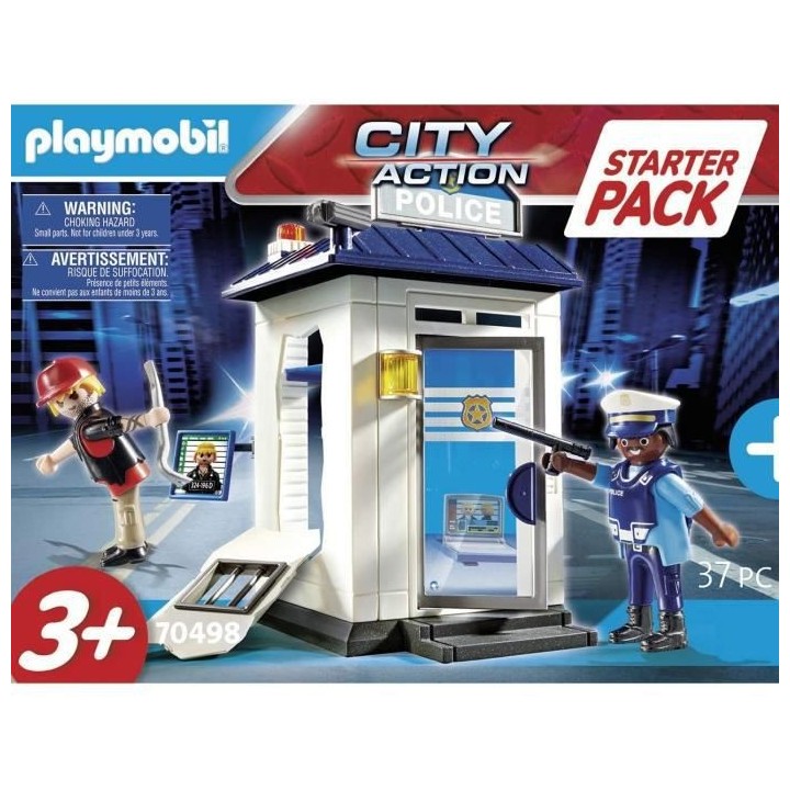 PLAYMOBIL - 70498 - Starter Pack Bureau de police