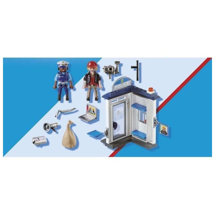 PLAYMOBIL - 70498 - Starter Pack Bureau de police