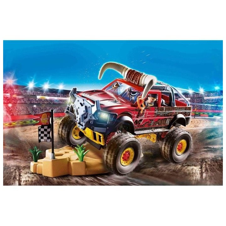PLAYMOBIL - 70549 - Stuntshow 4x4 de cascade Taureau