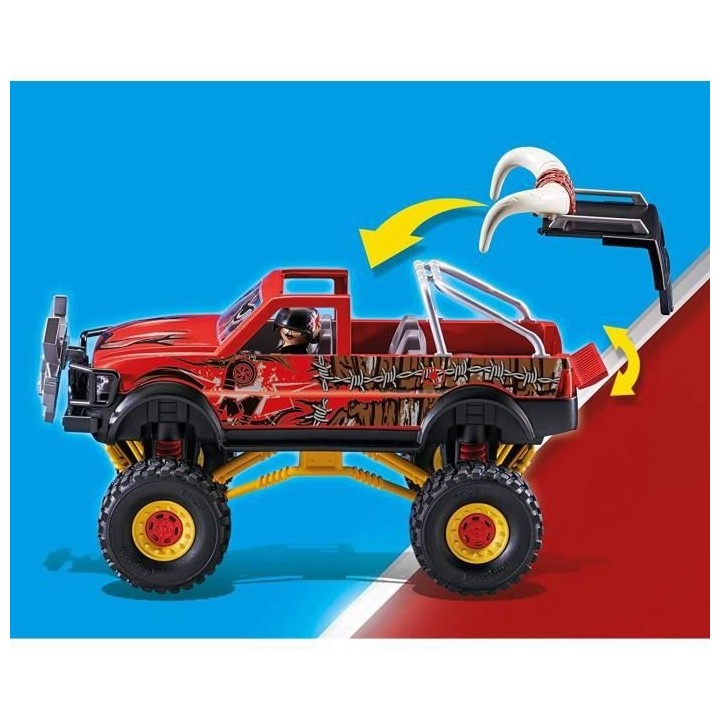 PLAYMOBIL - 70549 - Stuntshow 4x4 de cascade Taureau