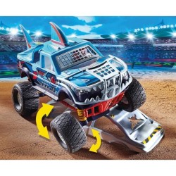 PLAYMOBIL - 70550 - Stuntshow Monster truck de cascade Requin