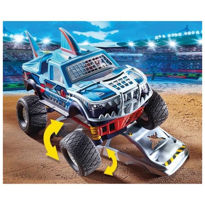 PLAYMOBIL - 70550 - Stuntshow Monster truck de cascade Requin