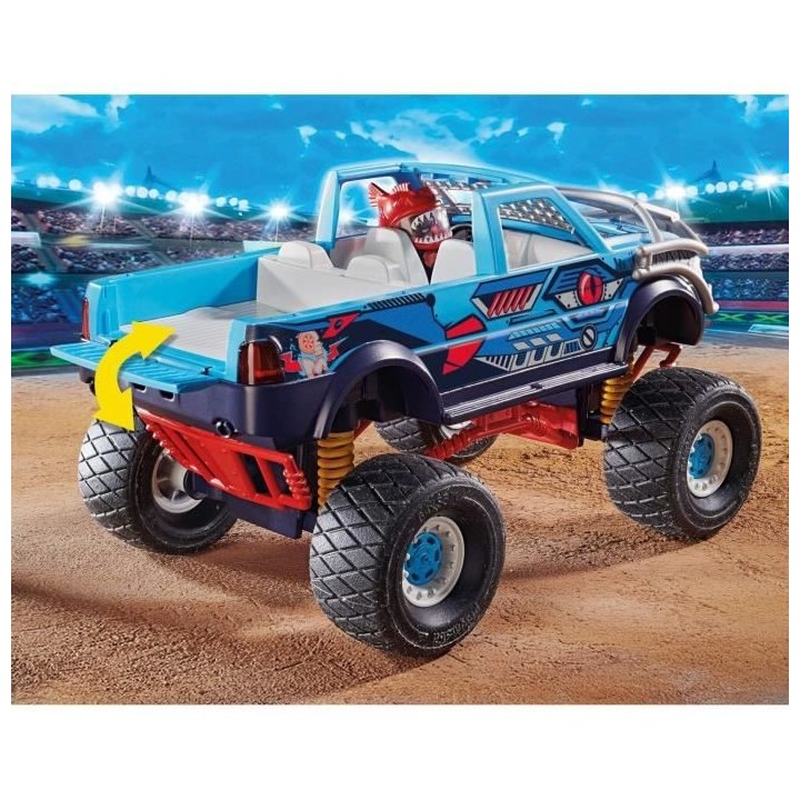 PLAYMOBIL - 70550 - Stuntshow Monster truck de cascade Requin