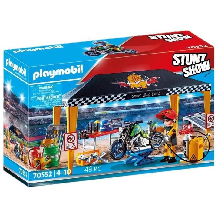PLAYMOBIL - 70552 - Stuntshow Atelier de réparation