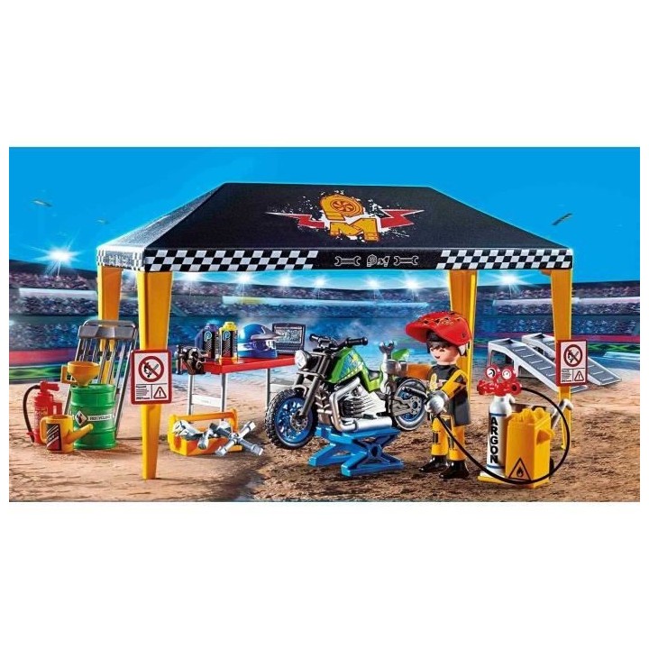 PLAYMOBIL - 70552 - Stuntshow Atelier de réparation