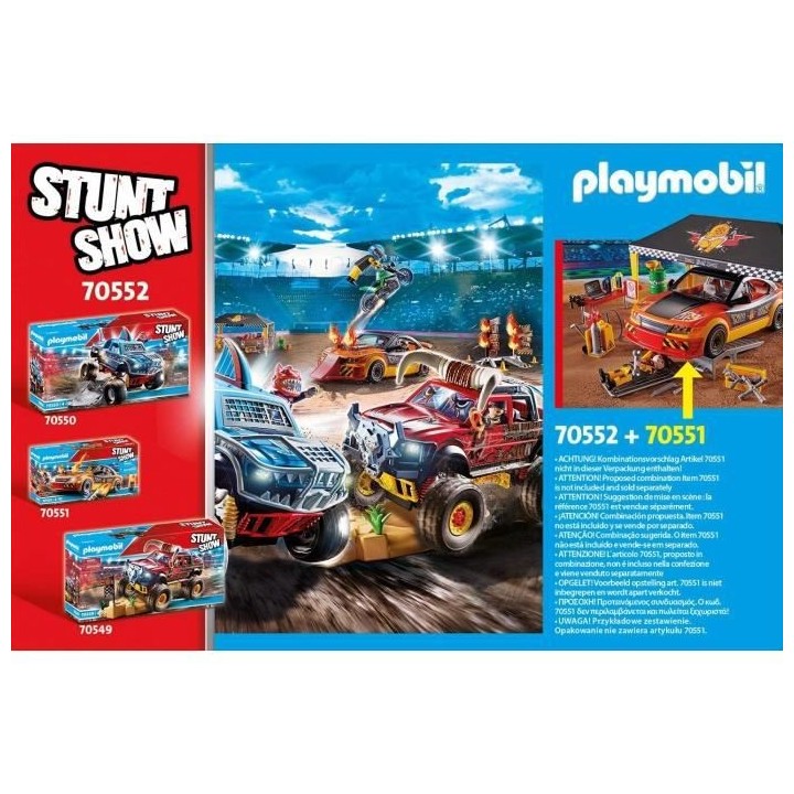 PLAYMOBIL - 70552 - Stuntshow Atelier de réparation