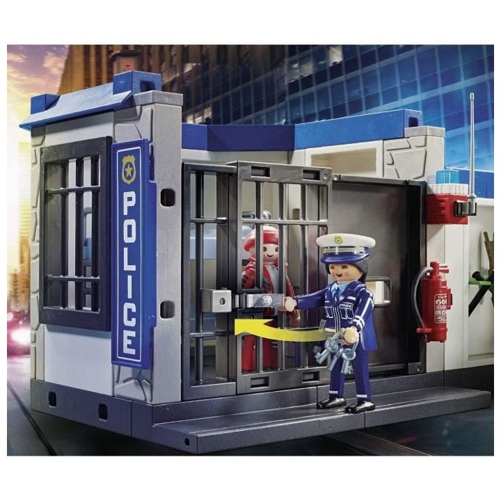 PLAYMOBIL - 70568 - Police Poste de police et cambrioleur