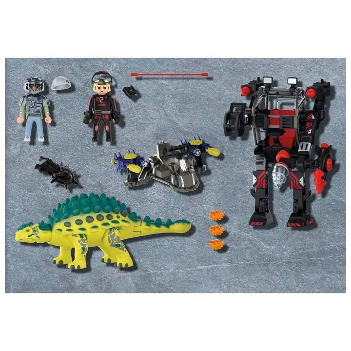 PLAYMOBIL - 70626 - Saichania et Robot soldat