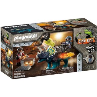 PLAYMOBIL - 70627 - Triceratops et soldats